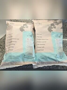 New In Package Zomee Milk And Formula Storage Bags Thick And Durable 180 Count 2